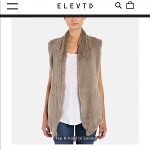 June %100 Rabbit Fur Vest Small